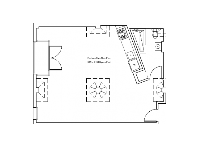 Fourteenth Floor Plan - Cosmo Lofts
