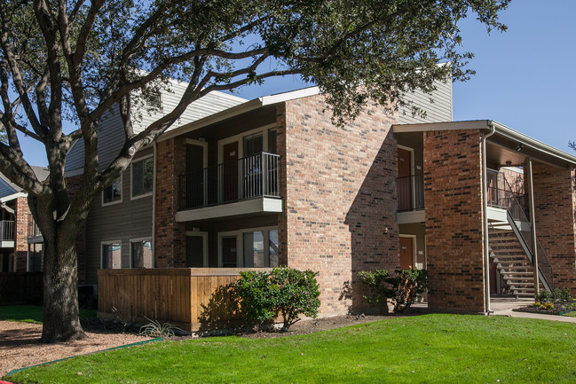 Exterior with enclosed Patios and Balconies - Bedford Creek Apartments