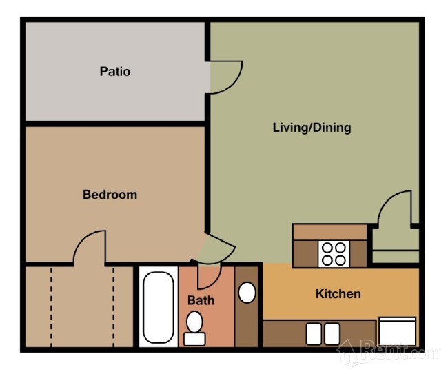 Floorplan - Athena Garden Apartments