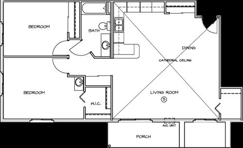 2 BR/1.5BA - De Pere Apartments