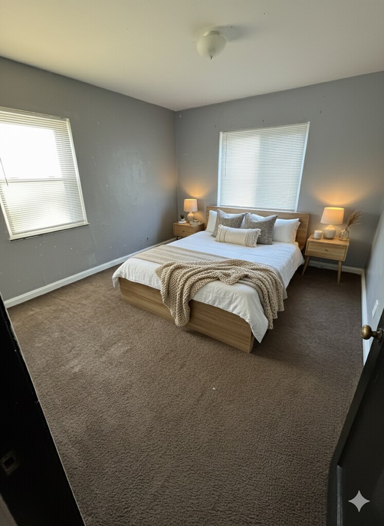 Bedroom 2 (virtually staged) - 3126 Bracken Woods Ln
