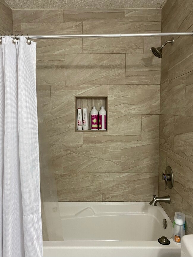 built in shower storage - 36 Stowe Rd