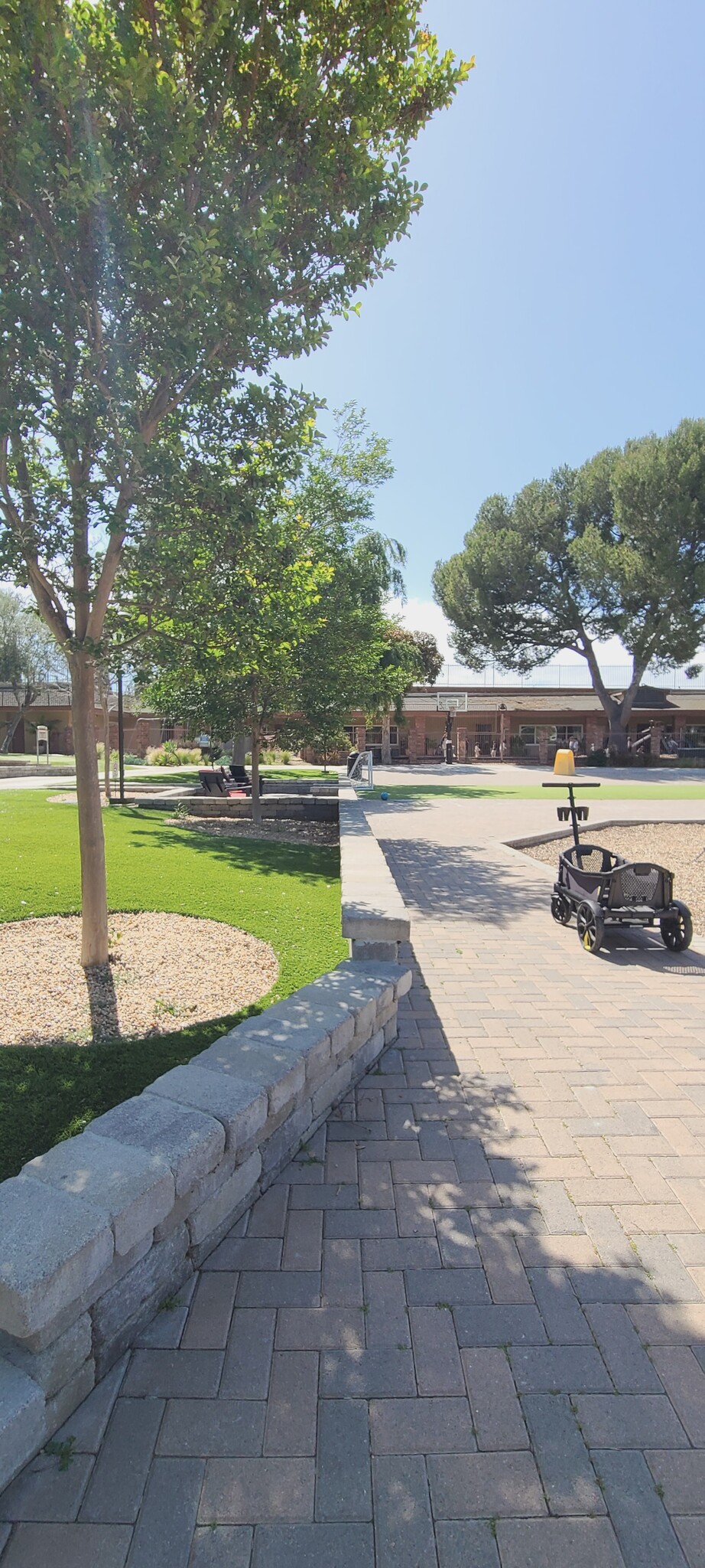 Outdoor seating area near playground - 6375 Green Valley Cir