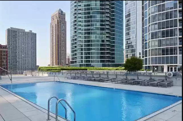 Pool area - 1235 S PRAIRIE Ave