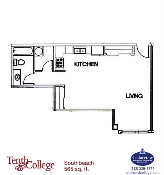 Interior Photo - Tenth & College Apartments