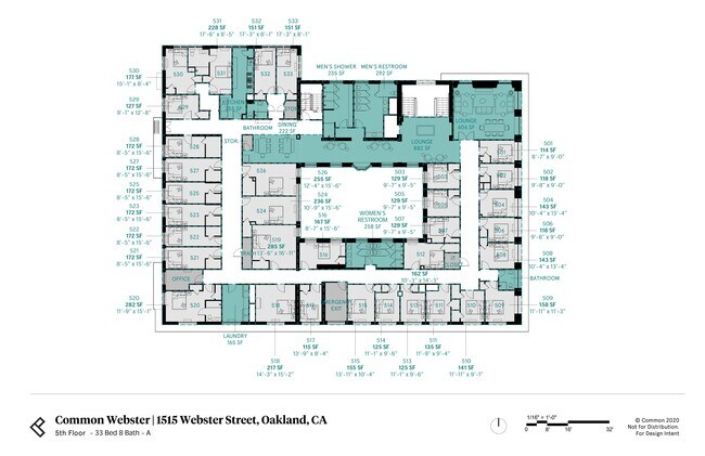 Floorplan - 1515 Webster St- Furnished Rooms For Rent