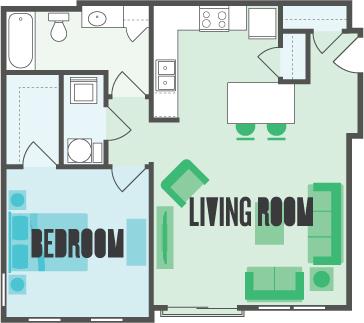 Floorplan - Monmouth Row Apartments
