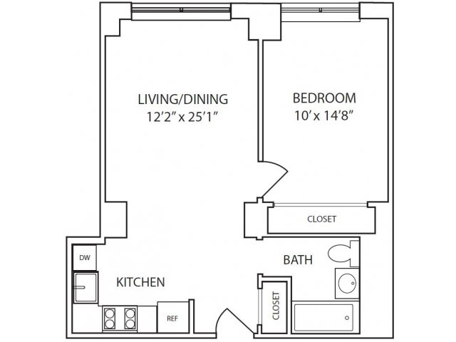 1BR/1BA - The Addison