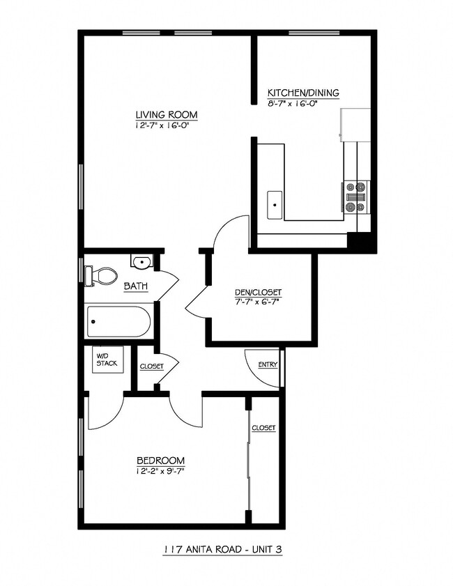 Floorplan - Anita Road Apartments