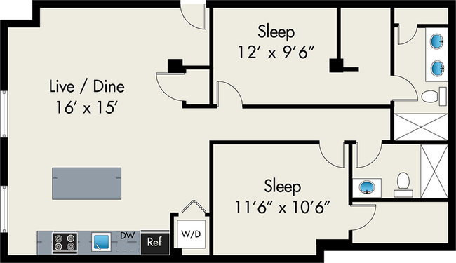 Floorplan - The Lofts at Gin Alley