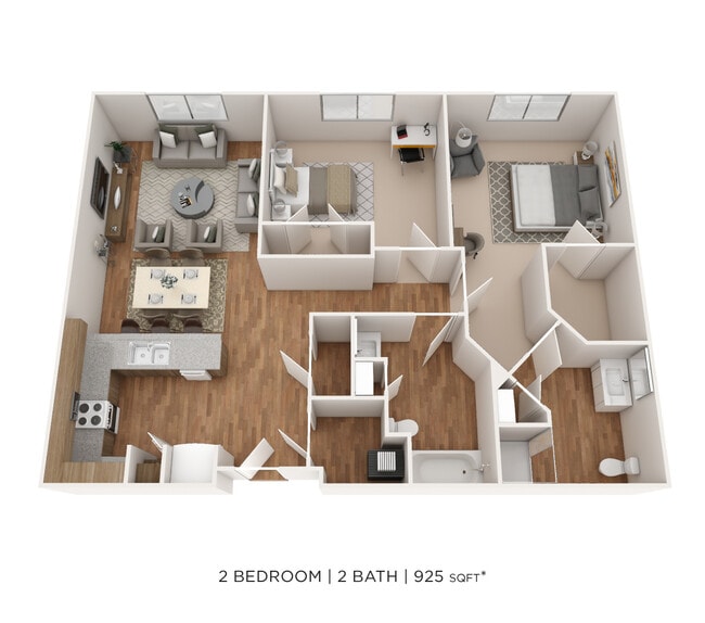 Floorplan - The Marquis at the Woods Apartment Homes