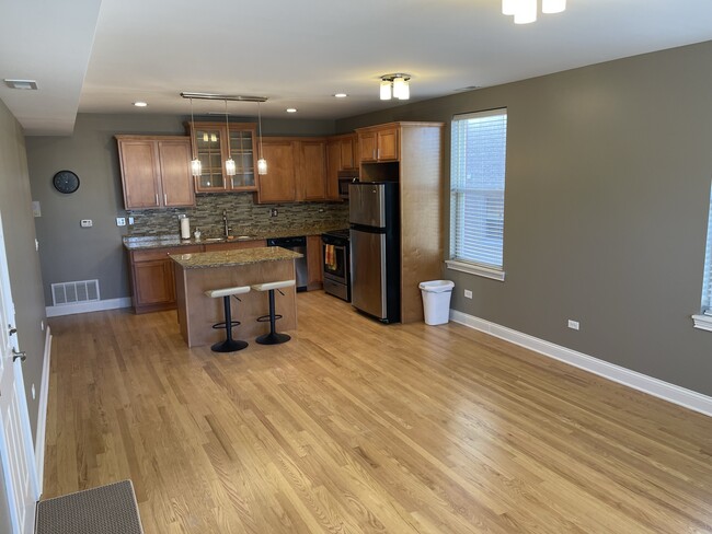 Open kitchen, LR, DR - 5941 W Corcoran Plz