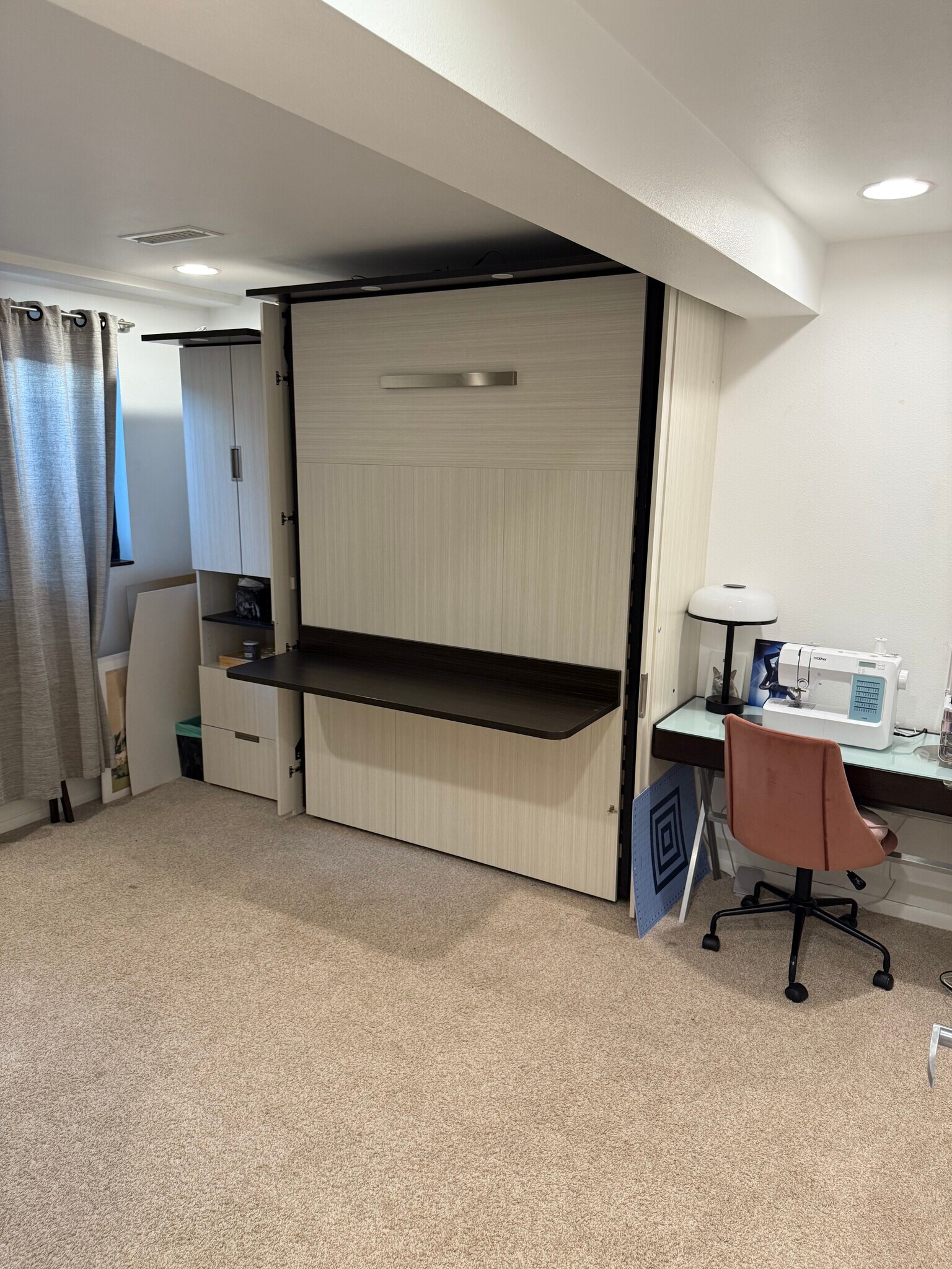 3rd bedroom - furnished with Murphy bed and two desks - 8960 Carr St