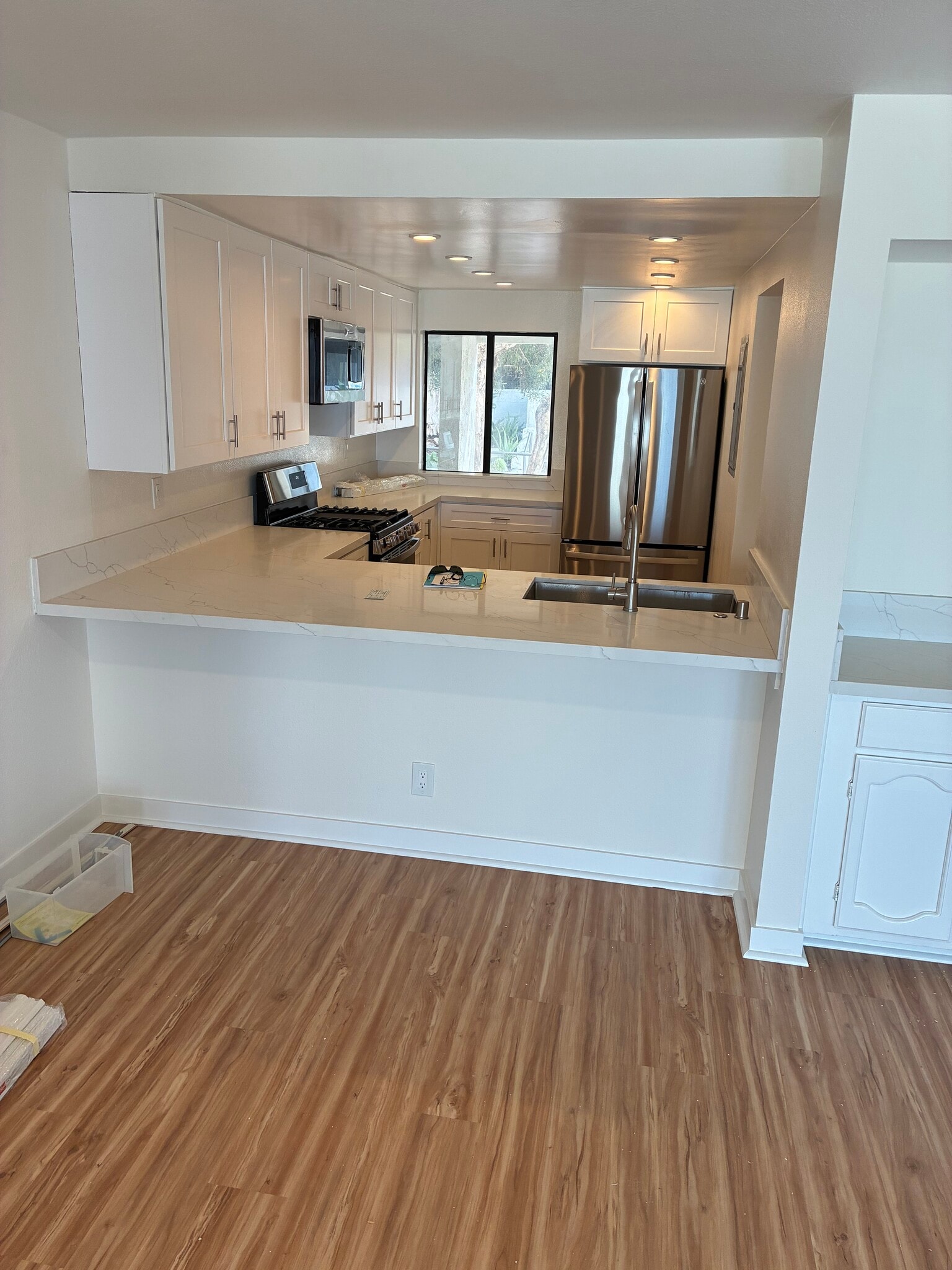 view of kitchen from living room - 736 Gould Ave