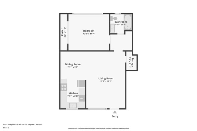 Floorplan - 400 S. Mariposa