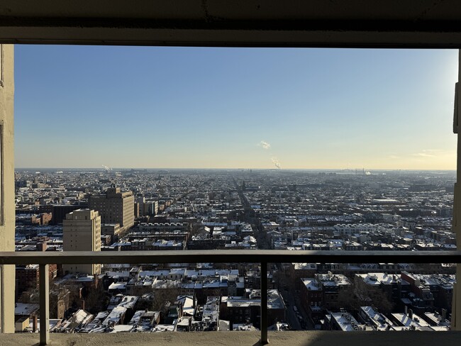 View off the elevator 29th floor facing South Philly - 226 W Rittenhouse Sq