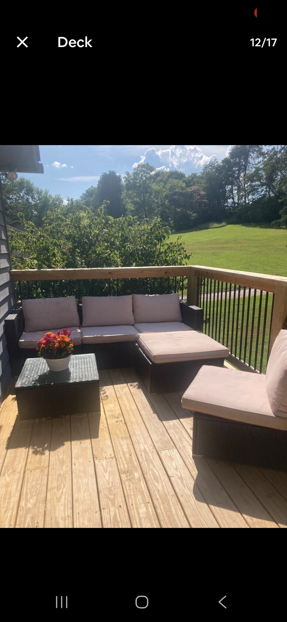 Outdoor seating - 618 W Governor John Sevier Hwy