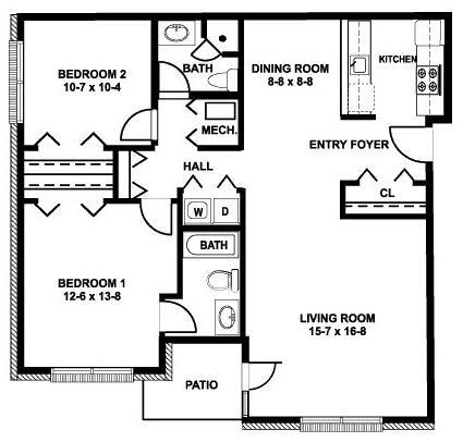 Floorplan - Meadows Apartments