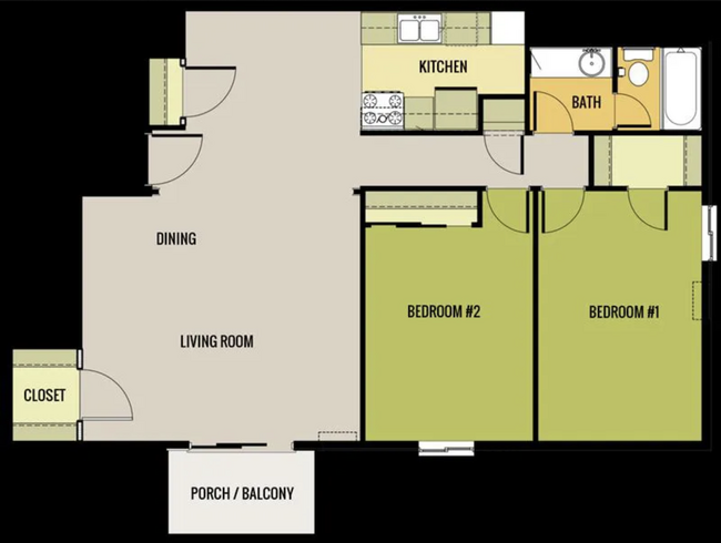 Floorplan - Parkcrest Apartments