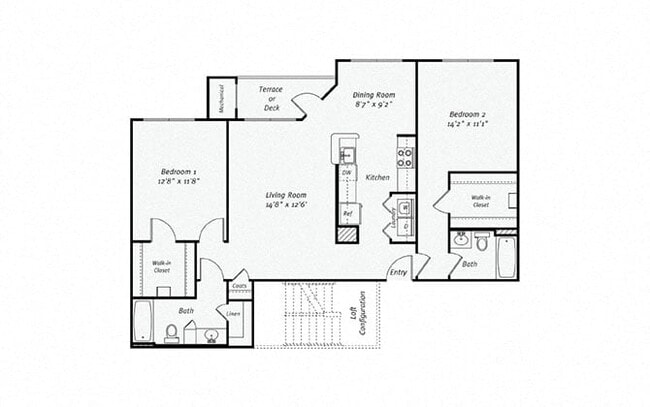 Floorplan - Orchards Apartments