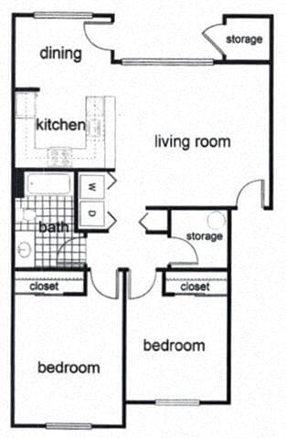 Floorplan - Courtside Apartments