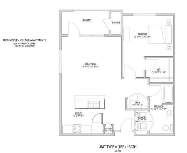 'A' Floorplan - Village at Thorncreek