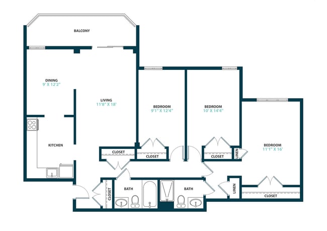 Floorplan - Trillium Apartments