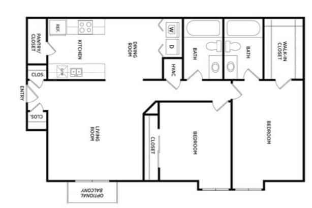 Floorplan - Carriage Hill East Apartments and Townhomes
