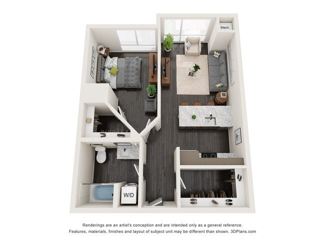 Floorplan - Claro at the Waterfront