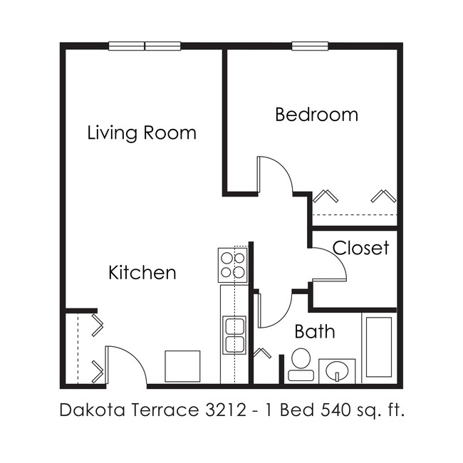 Floorplan - Dakota Terrace Apartments