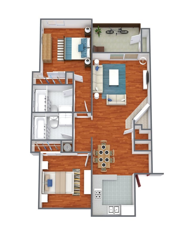 Floorplan - Walnut Apartments