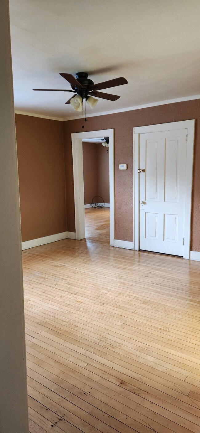 Dining room view looking into the Living Room and where the main entrance is. - 2101 Ellis St