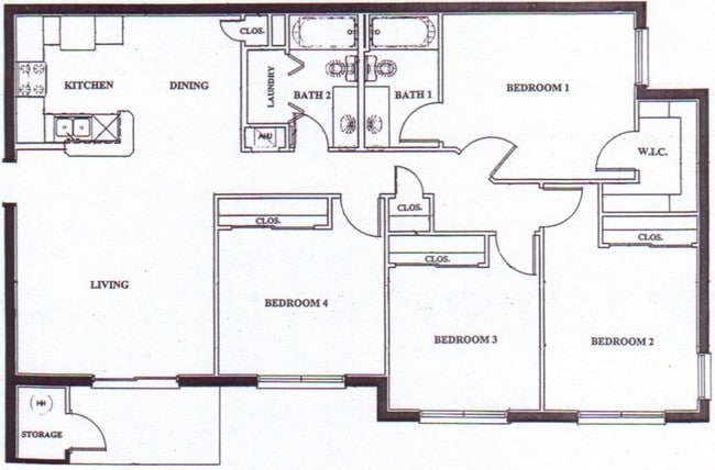 3BR/2BA - Chelsea Commons Apartments