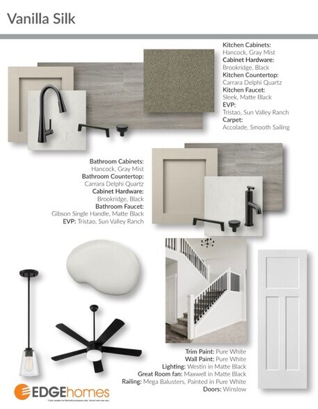Color schemes of interior - 1033 N Canvasback Dr