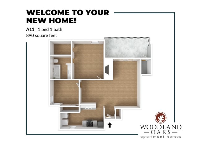 A11 Floor Plan - Woodland Oaks