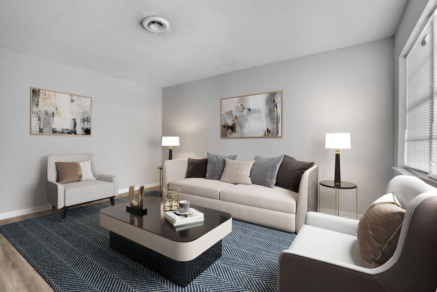 Living Room - The Hancock Apartments