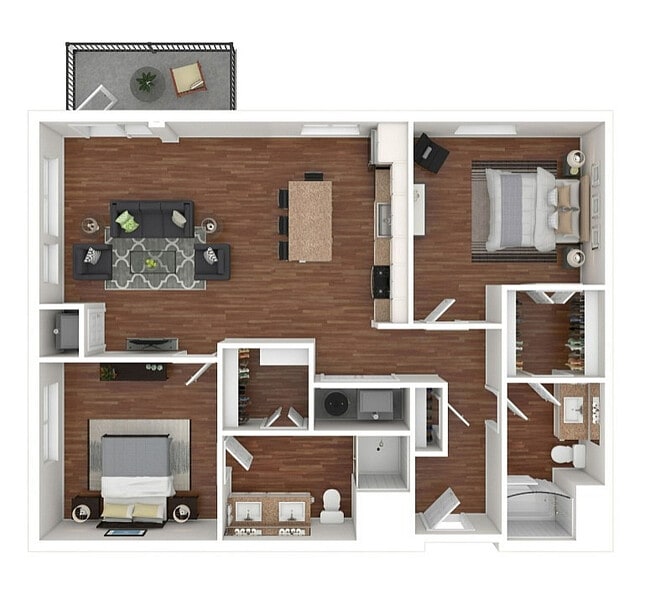 B4 3D Floorplan - Maple and Main