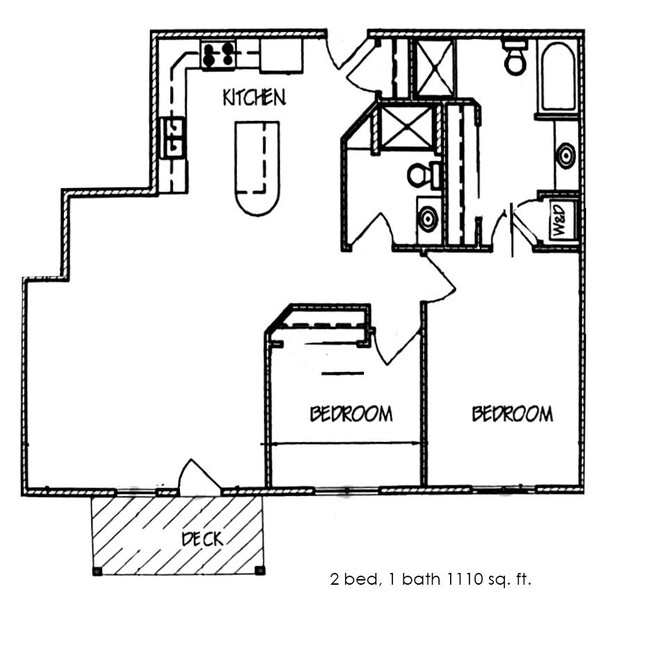 2 Bed 2 Bath | 1110 sq ft - The Heights Condos