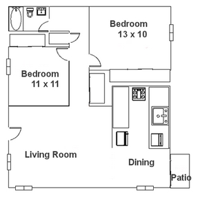 2BR/1BA - Colonial East Apartments