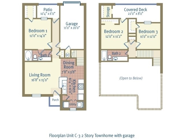 C-3 Townhome - Turtle Creek Village Apartments