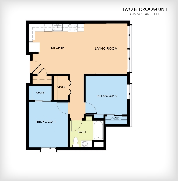 2BR/1BA - Patton Park Apartments