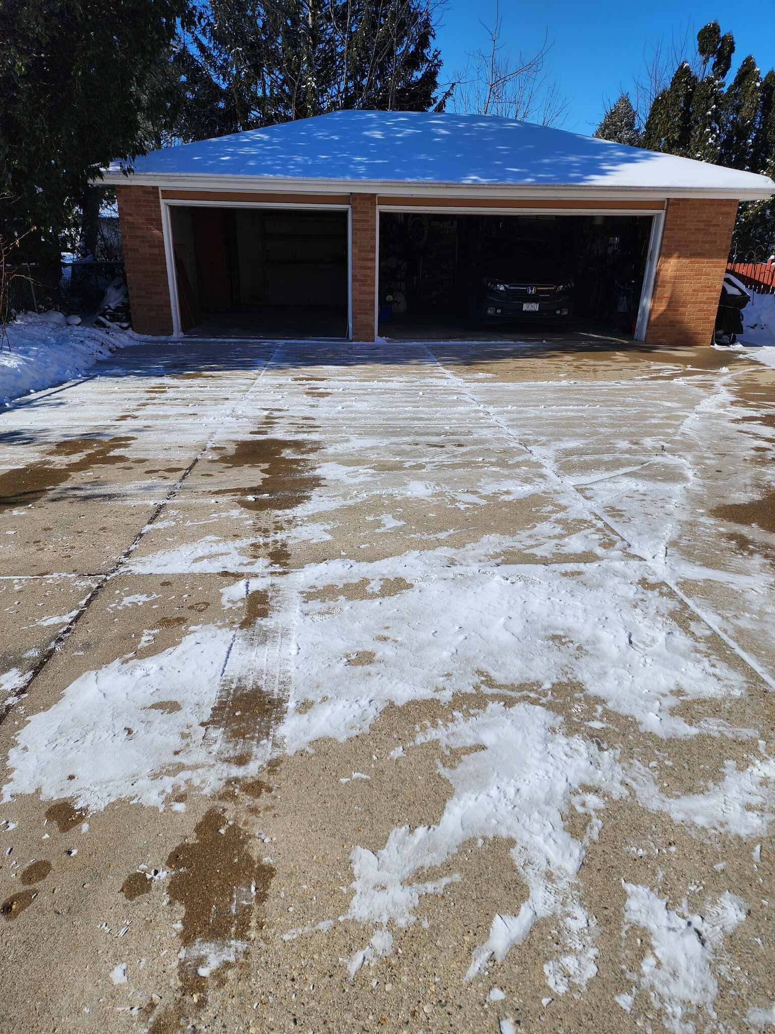 Driveway into garage - 135 Ridge Ct