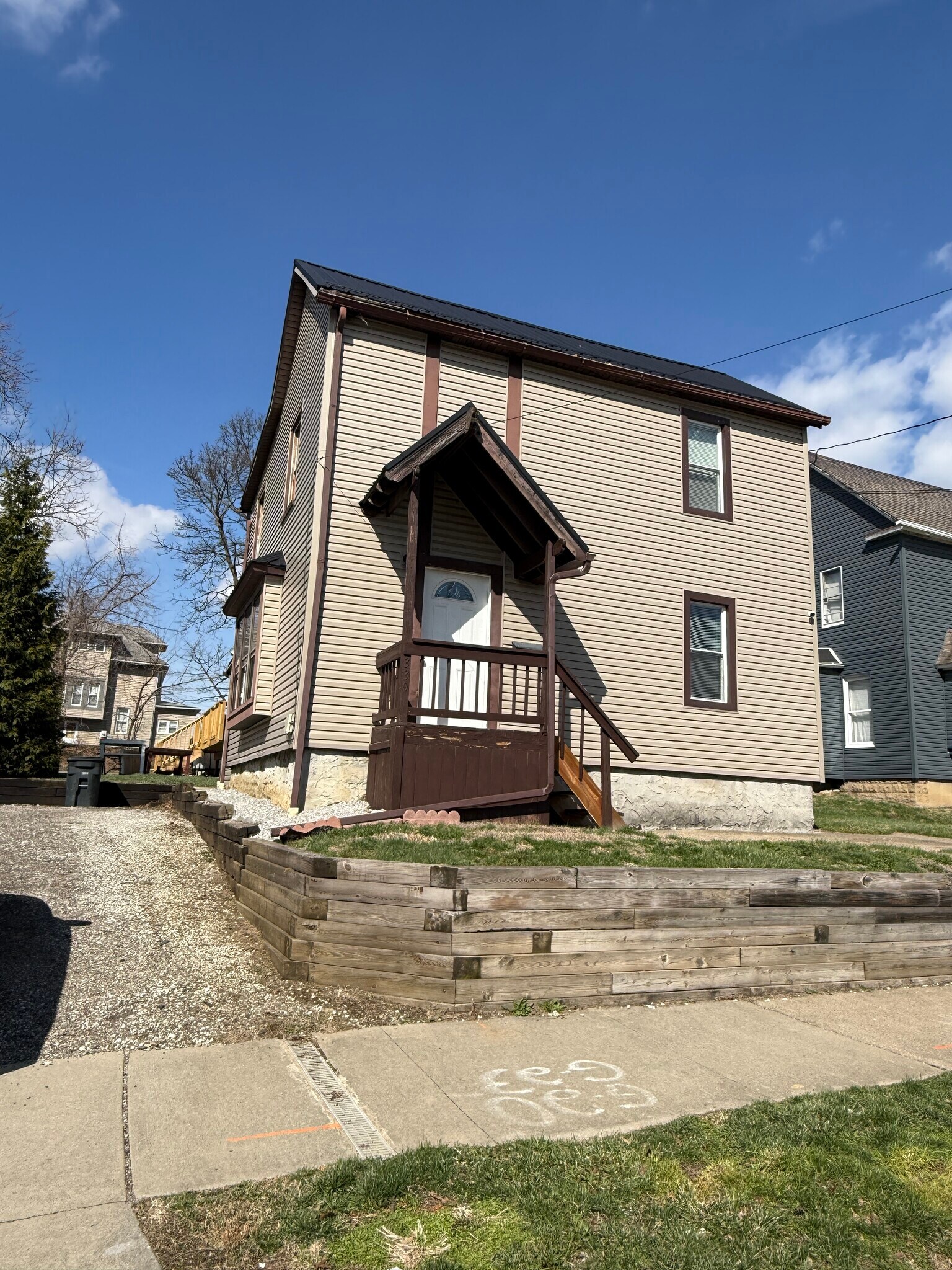 Parking for 2 cars in driveway and 2 on street - 339 Power St