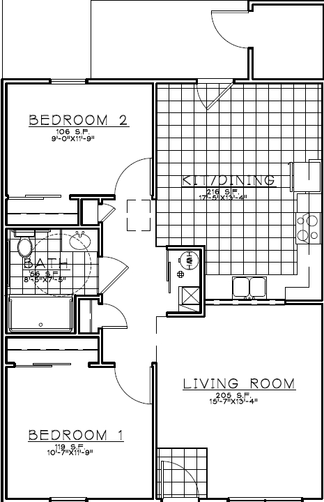 2BR/1BA - Webster Greene