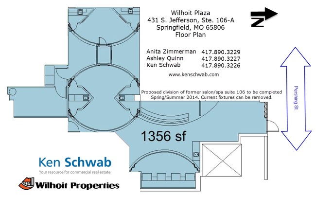 Floor Plan Suite 106-A - Wilhoit Plaza Lofts