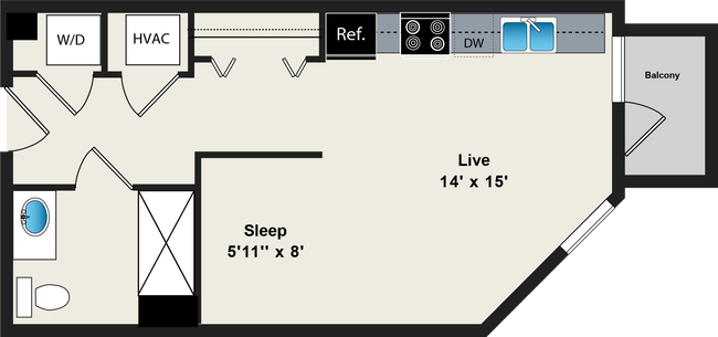 Floorplan - Reside on Green Street