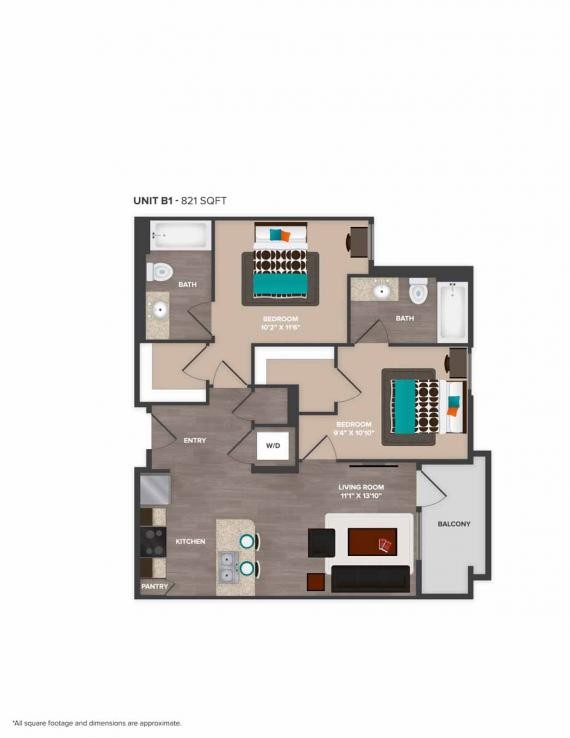 Floorplan - YOUnion at Reno- Student Living