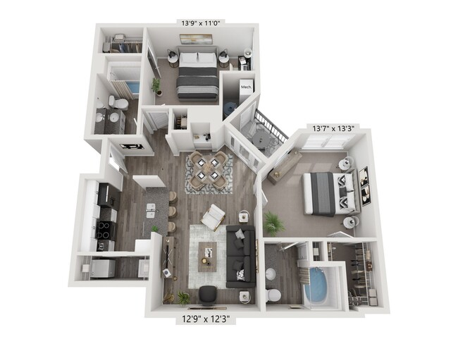 Floorplan - City Gate Apartment Homes