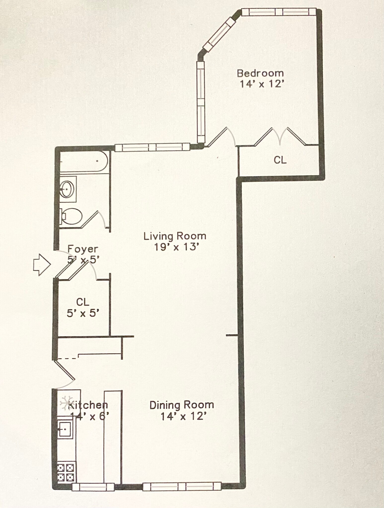 Floor Plan - 834 Hinman Ave