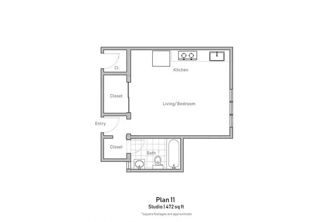 Floorplan - Hollywood Arms Apartments